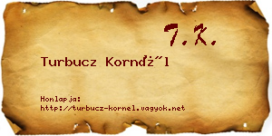 Turbucz Kornél névjegykártya